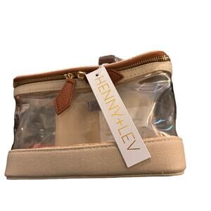 Henny + Lev the Max Makeup Trunk Cosmetic Case Vegan Leather, NWT
